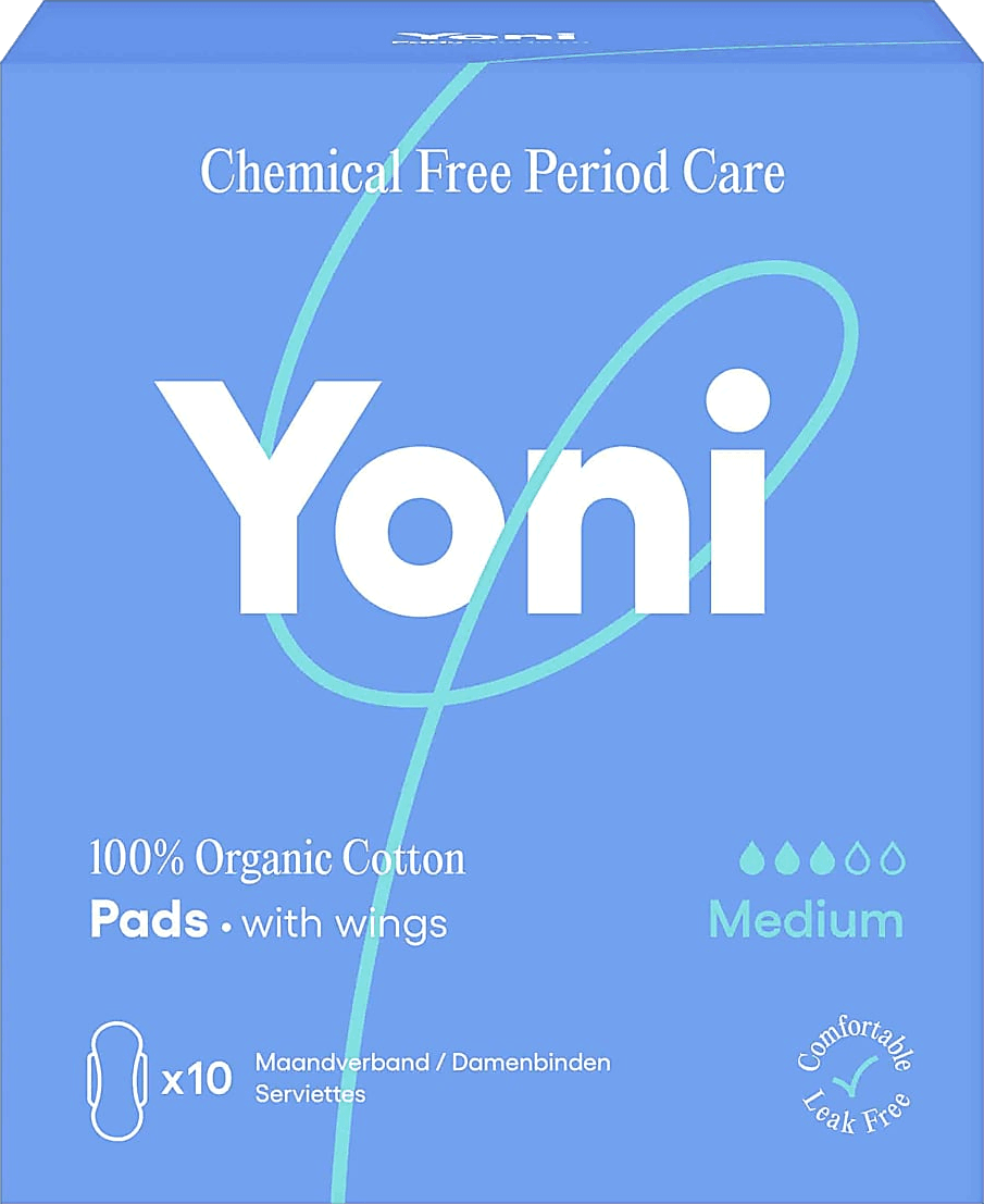 Absorbante Yoni Medium - Flux normal, 10 bucăți
